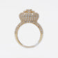 14k Solid Gold VS1 Diamond Crown Cluster Ring - 30252