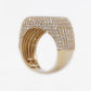 14k Solid Gold VS1 Diamond Baguette XL Men's Ring - 30256