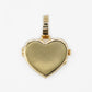 10k Solid Gold Diamond Baguette Heart Picture Locket - 60370