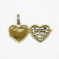 10k Solid Gold Diamond Baguette Heart Picture Locket - 60370