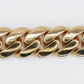 10k Solid Gold 15mm Diamond Pave Cuban Chain - 10110