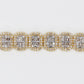 14k Solid Gold 8mm VS1 Diamond Oval Baguette Bracelet - 20175