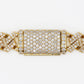 10k Solid Gold 8mm VS Diamond Cuban Bracelet - 20177