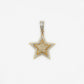 10k Solid Gold Diamond 3D Star Pendant - 60396