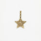 10k Solid Gold Diamond 3D Star Pendant - 60396