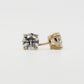 14k Solid Gold VS Diamond Solitaire Earrings - 50244