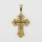 10k Solid Gold Diamond 2.75" 3D Cross Pendant - 60409