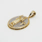 14k Solid Gold Diamond Saint Jude Pendant - 60412