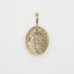 14k Solid Gold Diamond Saint Jude Pendant - 60412