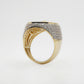 10k Solid Gold Diamond Freedom Eagle Ring - 30276