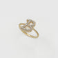 10k Solid Gold Custom Diamond Initial Ring - 30277