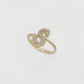 10k Solid Gold Custom Diamond Initial Ring - 30277