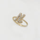 10k Solid Gold Custom Diamond Initial Ring - 30277