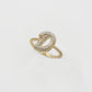 10k Solid Gold Custom Diamond Initial Ring - 30277