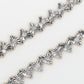 10k Solid Gold 6mm Diamond Cluster Heart Chain - 10113