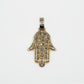 10k Solid Gold VS Diamond Baguette Hamsa Pendant - 60423