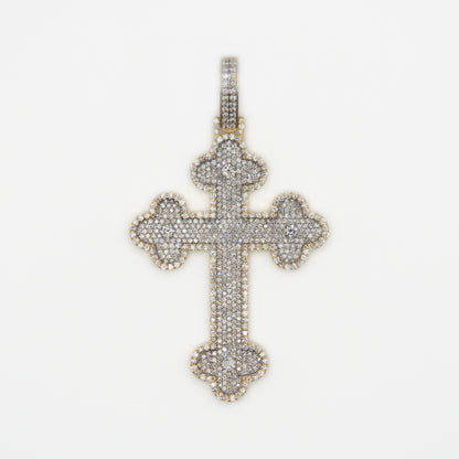 10k Solid Gold VS Diamond XL Motif Point Cross - 60427