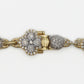 10k Solid Gold VS Diamond Cluster Clover Ball Bracelet - 20180