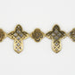 10k Solid Gold VS Diamond Cluster Cross Clover Bracelet - 20181