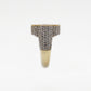 10k Solid Gold VS Diamond Baguette Clover Ring - 30280