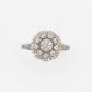 10k Solid Gold VS Diamond Flower Ring - 30281