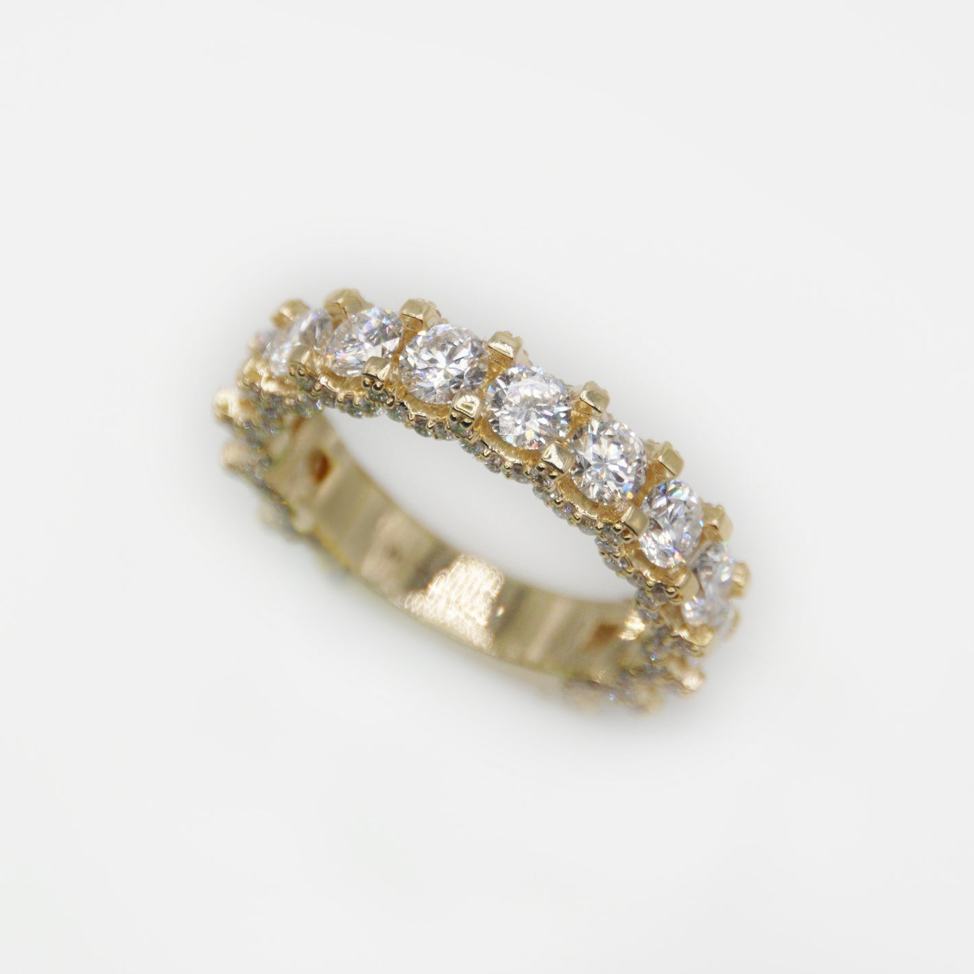 14k Solid Gold VS Diamond Flooded Cluster Ring - 30282