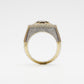 10k Solid Gold VS Diamond Spade Ring - 30284