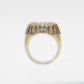 10k Solid Gold VS Diamond Baguette Circle Ring - 30285