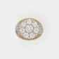 10k Solid Gold VS Diamond Baguette Flower Ring - 30286