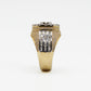 10k Solid Gold VS Diamond Baguette Flower Ring - 30286