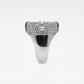 10k Solid White Gold VS Diamond Oval Center Ring - 30287