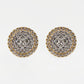 14k Solid Gold 14mm VS Diamond XL Triple Cake Earrings - 50252