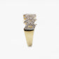 10k Solid Gold Diamond Thorn Cuban Ring - 30288