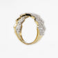 10k Solid Gold Diamond XL Edge Cuban Ring - 30291