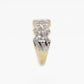 10k Solid Gold Diamond XL Edge Cuban Ring - 30291