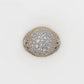 14k Solid Gold Upside Down VS1 Diamond Mosaic Setting Ring - 30295