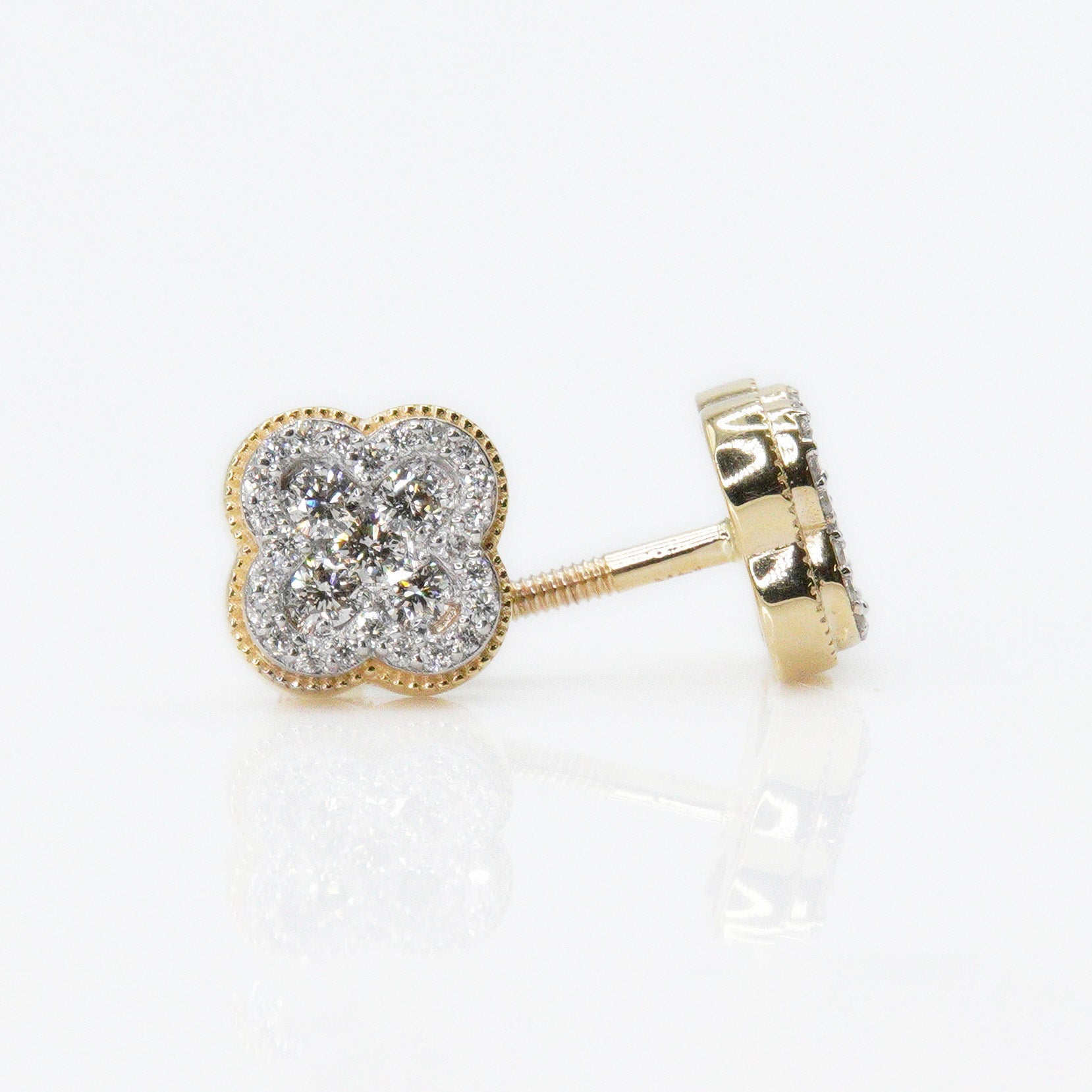 ஐ‬Atelier cloverஐ‬ Clover and CZ Station Necklace – CZ by Kenneth Jay Lane