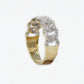 10k Solid Gold Diamond Cuban Band - 30131