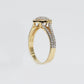 14k Solid Gold VS Diamond Heart Ring