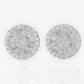 14k Solid Gold 11mm VS1 Baguette Diamond Glass Wheel Earrings - 50123