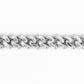 14k Solid White Gold 11mm VVS Diamond Edge Cuban Chain - 10057