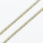 14k Solid Gold 2.5mm Ice Chain - 10034