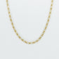 Solid Gold 4mm Rope Chain