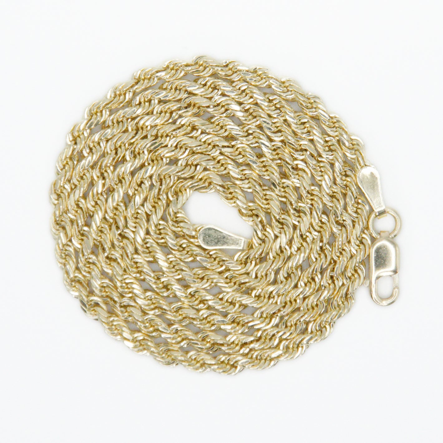 Gold Semi-Solid 4mm Rope Chain - 10052