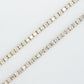 14k Solid Gold 5-Pointer VS Diamond Tennis Chain - 10008