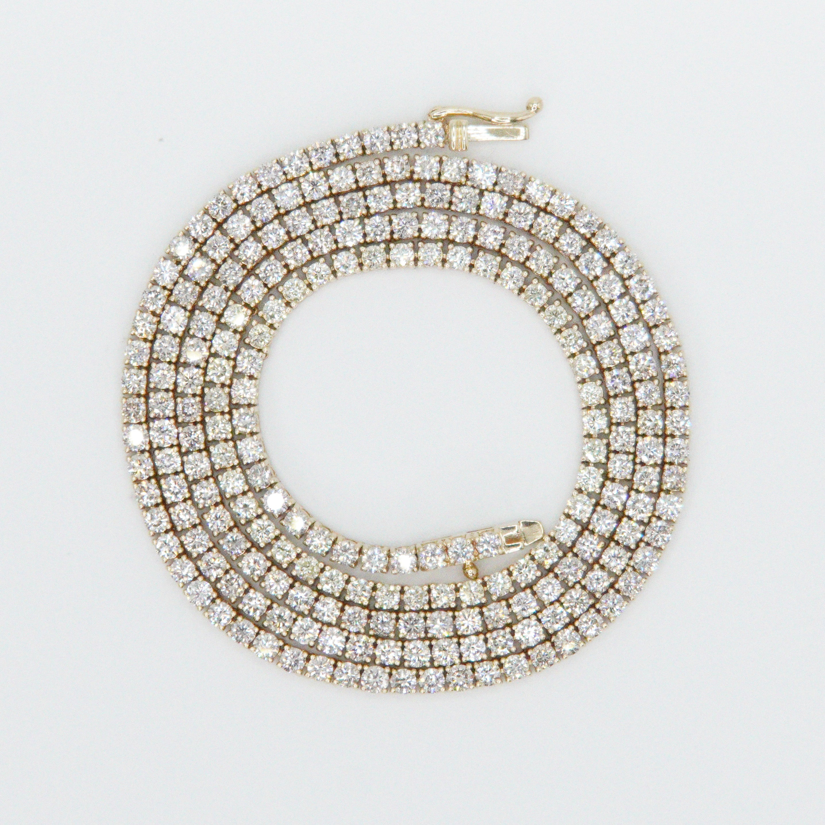 5 Pointer 14k Solid Gold 5-Pointer VS Diamond Tennis Chain - 10008