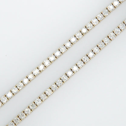 14k Solid Gold 8-Pointer VS Diamond Tennis Chain - 10014