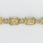 10k Solid Gold VS1 Baguette Diamond Tennis Bracelet