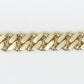 10k Solid Gold 12.5mm Designer Lock Cuban Bracelet