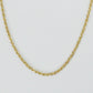 Solid Gold 2mm Rope Chain